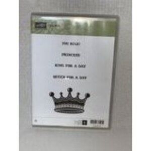 Stampin Up! You Rule Princess Crown Rubber Stamp Set DIY Cardmaking Scrapbooking